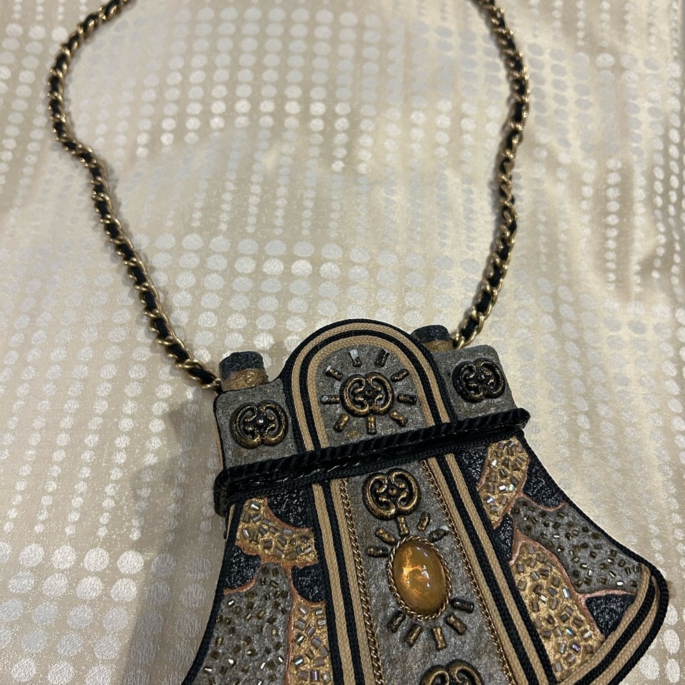 Black and Gold Women's Box Bag